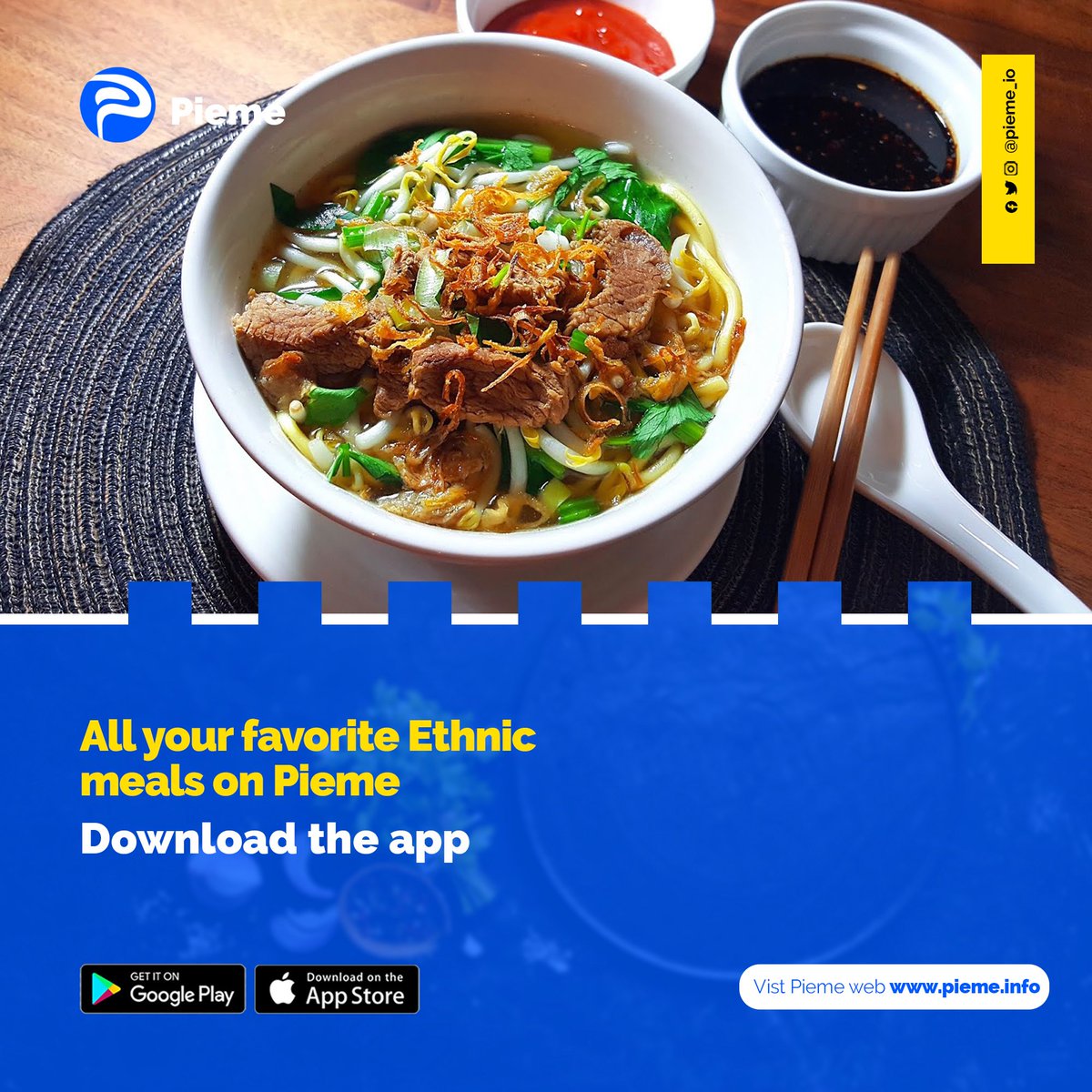 Small reminder; We are still the best plug for authentic local dishes! Do you have a meal you have been craving but can't make? Join the Pieme family and see the meals on offer by hosts! It might be there. >> linktr.ee/pieme_me_