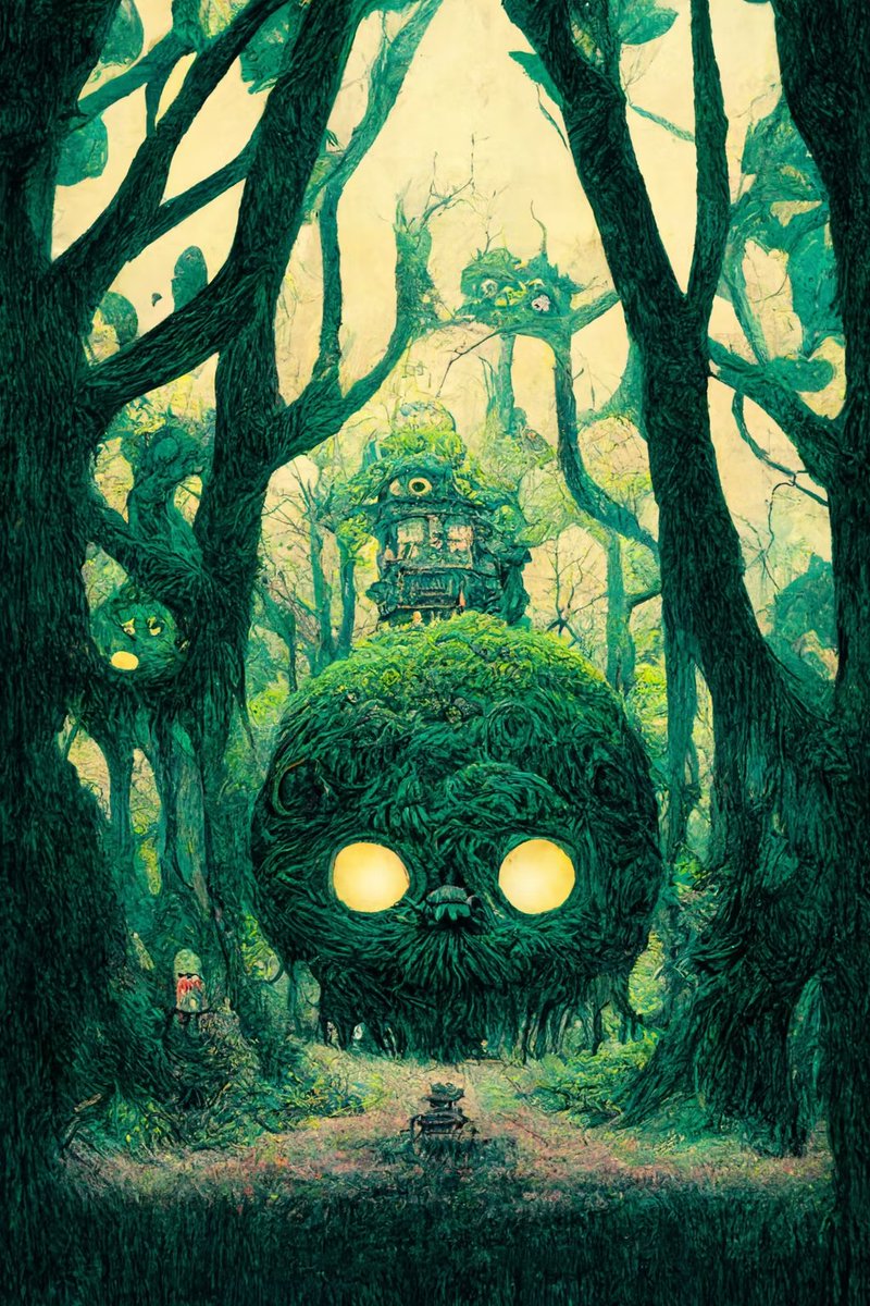thiboleo's tweet photo. GM 😘
my new #NFT "SYLVAN SPIRIT" is available on @foundation 

#ghibli #Miyazaki #Takahata #Ghibli #Totoro #Chihiro #Mononoke #Ponyo #PorcoRosso #Nausicaa https://t.co/510rHAxYd1
