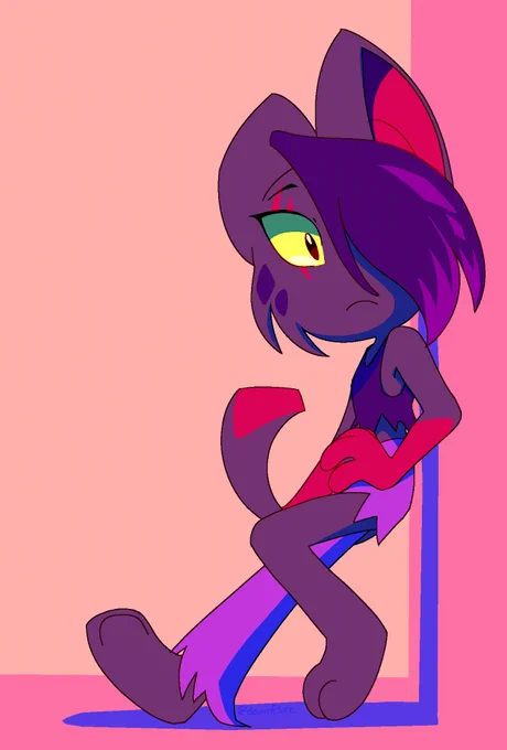 love this cool goth cat ..Ares belongs to  