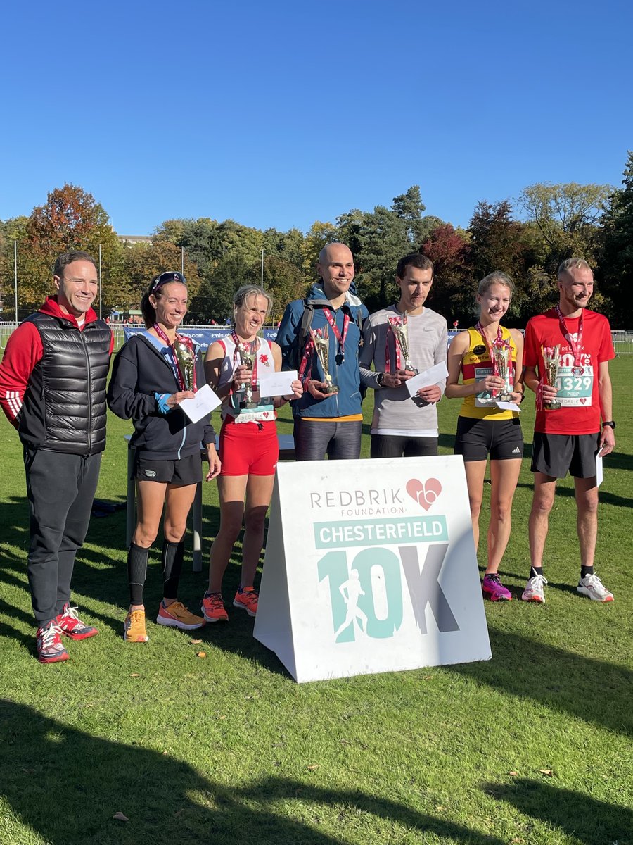 RedbrikChes10k's tweet photo. Huge congratulations to the first three finishers of the men's and women's race at yesterday's Redbrik Foundation Chesterfield 10k! Two new course records were set, which is fantastic! π
#chesterfield #chesterfield10k https://t.co/CSrQhFXYoE