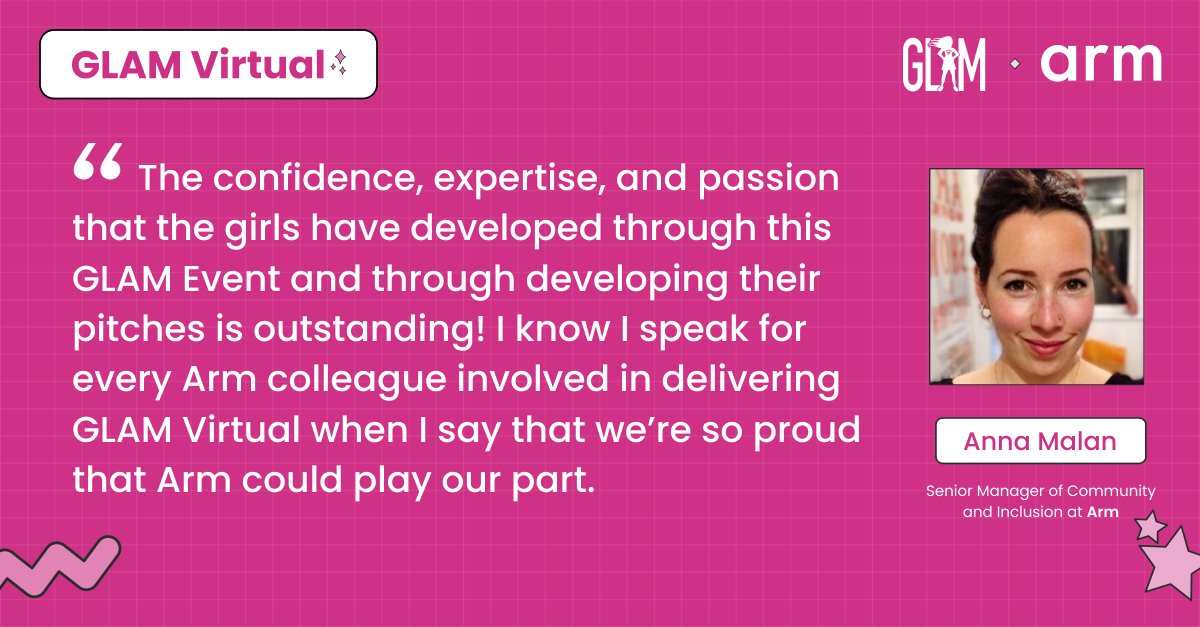 GLAMReadyToLead's tweet photo. Corporate sponsorships with @GLAMReadyToLead are a great way for organizations to give back to their staff and empower the next generation of #femaleleaders. πͺπ½ Read the Winners blog from #GLAMVirtual with @Arm here β‘ https://t.co/oAJjDvJAia https://t.co/aEBE9U4RCC