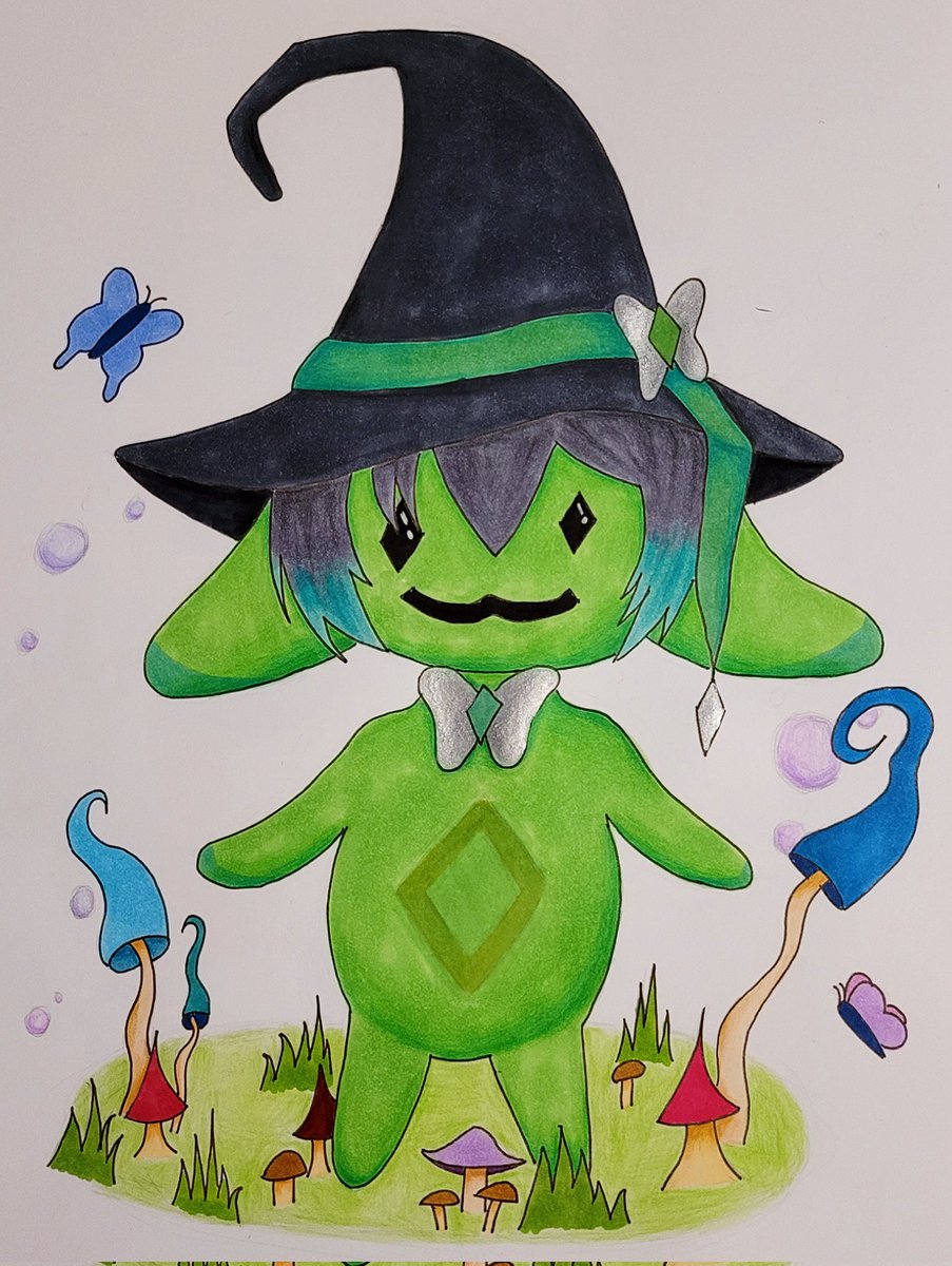 niioowy's tweet photo. Decided to draw @SocraticVT (<- fave bottom Vtuber atm) as an Aranara ^^ it shall be called Arasocra (which kinda sounds like a spell tbh)
Also I've realised green is a horrible color to work with π is pain, much pain
#Genshinlmpact #aranara #socrart #fanart https://t.co/juP0quwq4Q