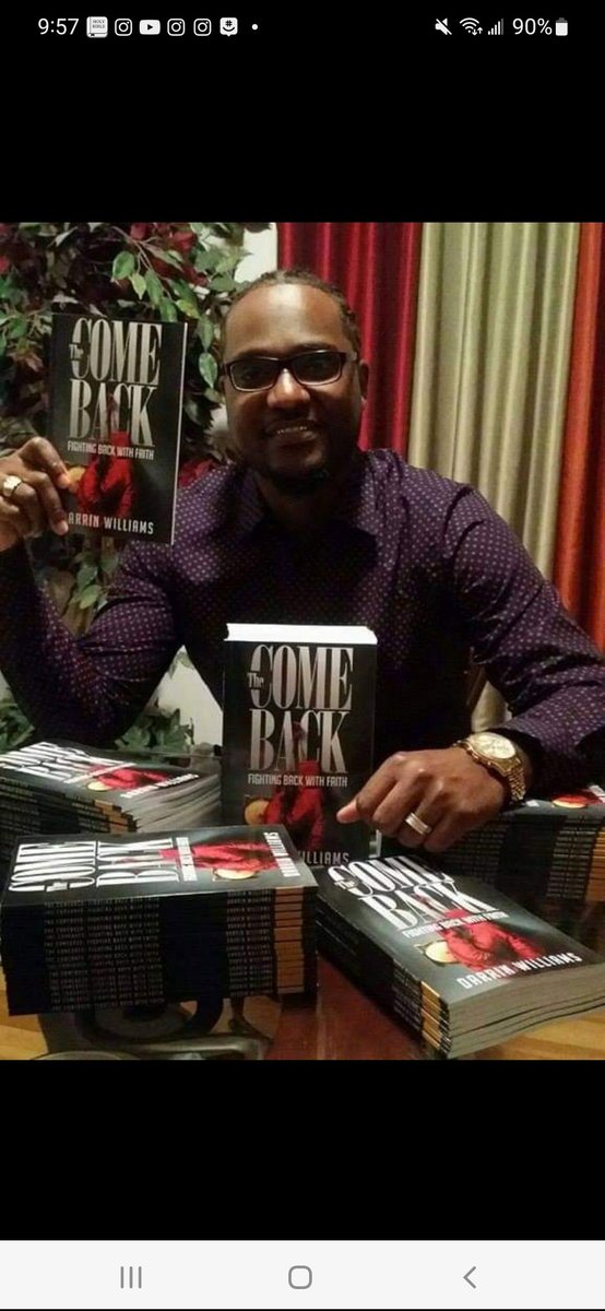 SLUGGERROO's tweet photo. It's #Comeback season!! Joel 2:25 my debut book The Comeback:Fighting back with Faith available now at https://t.co/NvJqGCF6Gm https://t.co/81D9UmEfoR