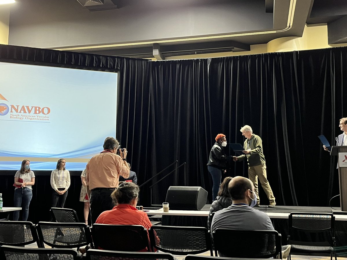 Congratulations to our own superstar Katiannah Moise on being awarded a NAVBO <a href="/vascularbiology/">NAVBO</a> Travel Award for the work she presented at this #IVBM2022 ! 🧬🧫🔬🧑🏽‍🔬