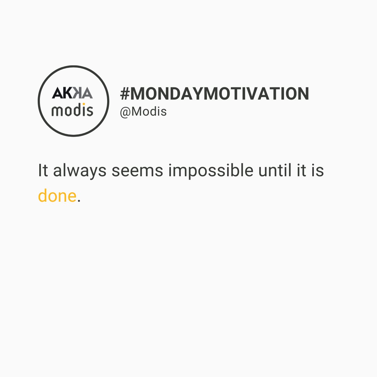 Akkodis_US's tweet photo. #MONDAYMOTIVATION https://t.co/o4HRQlkUVK