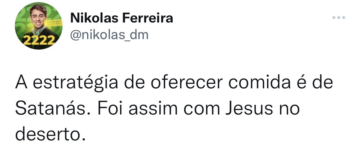 É isso que acontece quando se utiliza o cristianismo como mero instrumento de legitimação político-partidária