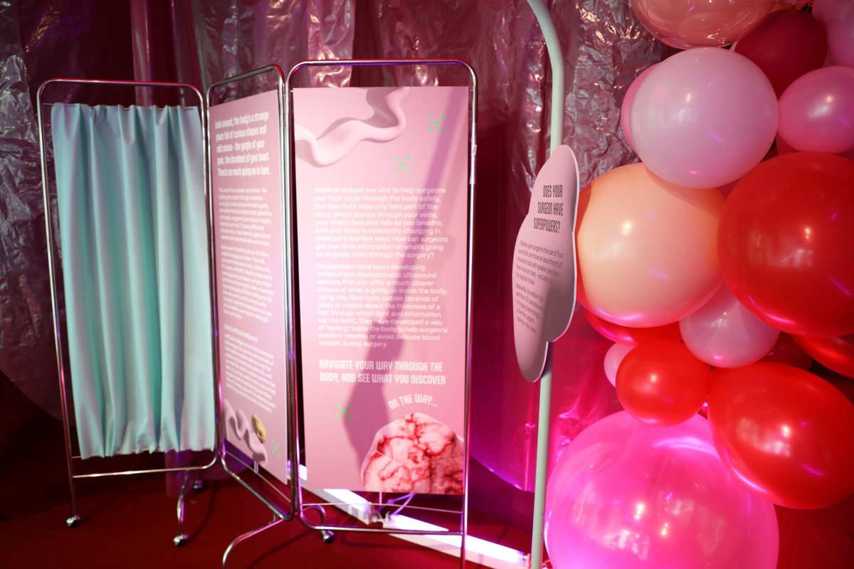 WEISS_UCL's tweet photo. We were thrilled today to open the doors to In Theatre in Brick Lane! This is our latest public engagement project, exploring robotics, AI and surgery. In Theatre is open every day, 12 noon - 6pm, until 6th November. Come and visit us! 
@uclnews @UCLmedphys @wellcometrust https://t.co/du3uWlMWvc