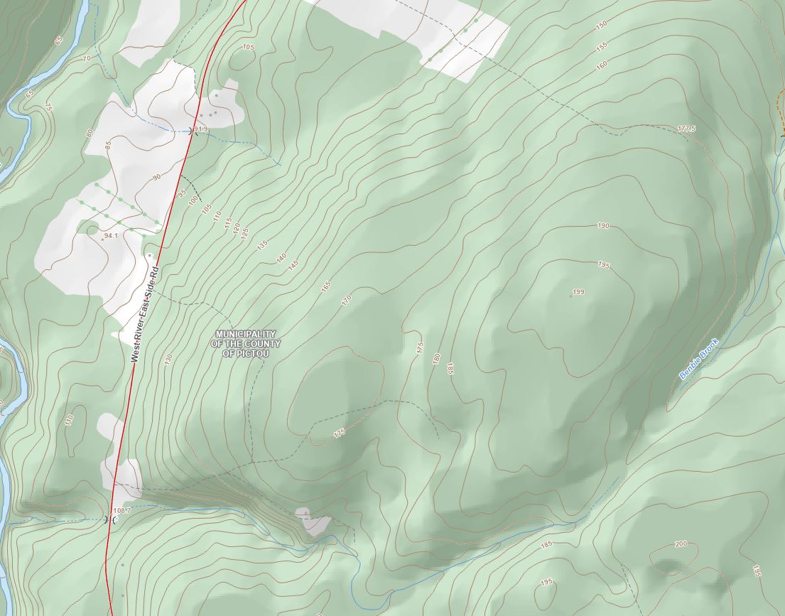 A new provincial contour dataset derived from 1m resolution LiDAR DEM’s is now available for distribution as part of the NSTDB in NAD83(CSRS)v6 UTM Zone 20, CGVD2013. For more details check out the latest news at geonova.novascotia.ca/home