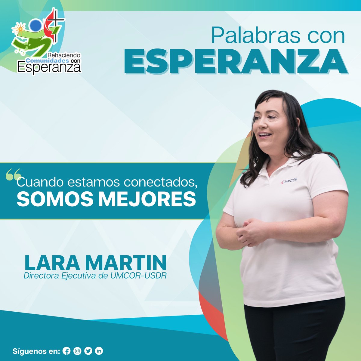 ReHace_IMPR's tweet photo. 🟢 Palabras con Esperanza

“Cuando estamos conectados, somos mejores”
-Lara Martin - Directora Ejecutiva de @umc_umcor

Si deseas ser voluntario o voluntaria puedes comunicarte con nosotros al 787-765-3195 ext. 250. 📱 https://t.co/b9o7jHikcT