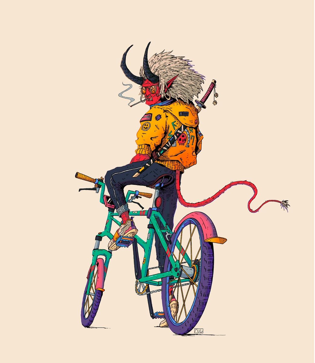a__bestiary's tweet photo. Biker Bandit

Finally getting around to finishing some new personal pieces.

#characterdesign #scifiillustration #biking #cityslicker #fantasyart #characterart https://t.co/6VaPU7IVHz