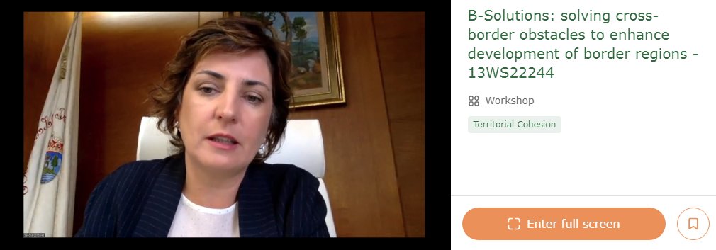 SocialnetAEBR's tweet photo. If you missed our #bsolutions workshop on 13 October, during the #EURegionsWeek, here is the recording:
https://t.co/hQKV1pd9sc
#crossborder #obstacles #innovative #solutions #institutionalcooperation #publicservices #labourmarketsandeducation #EuropeanGreenDeal https://t.co/W5fq4G3ET3
