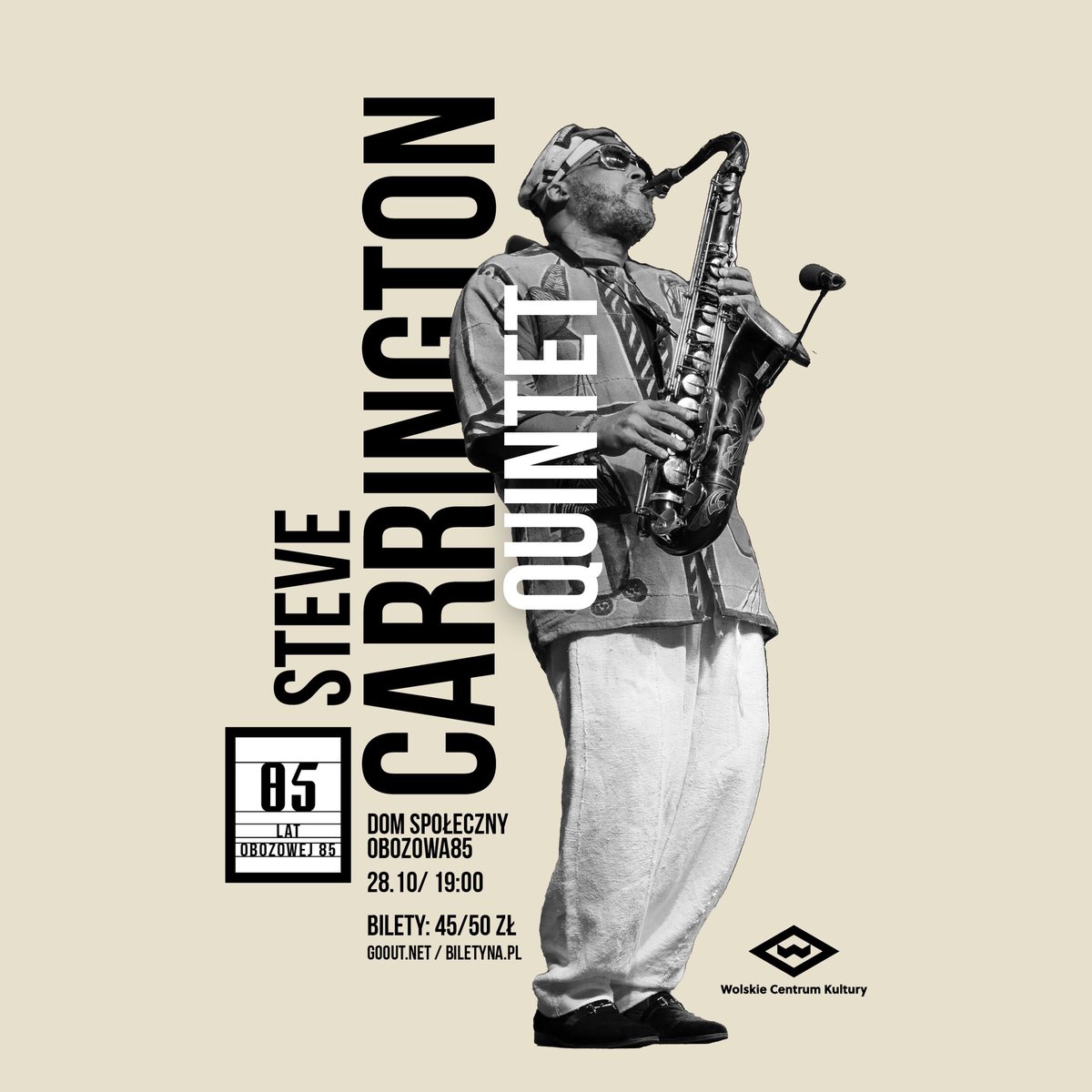 💥💥💥 Zapraszamy! 💥💥💥
28.10 o w WCK Warszawa odbędzie się koncert #SteveCarrington Quintet w skladzie: #DavisWhitfield, @Ameensaleem_ #DorotaPiotrowska i po raz pierwszy w Polsce #MarkKavuma. Koncert jest częścią europejskiej trasy koncertowej „Friends R Family”