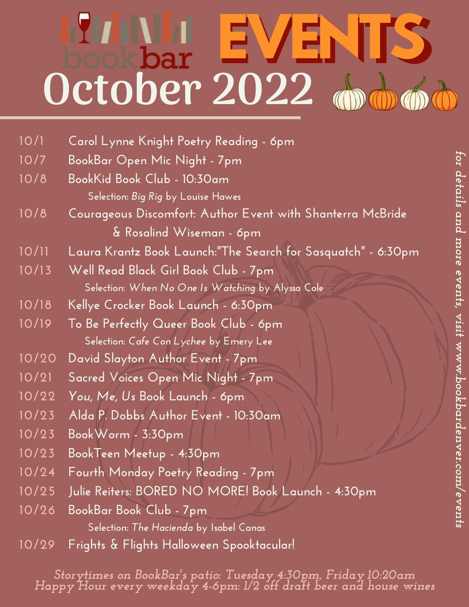 We’ve got a packed rest of the month!