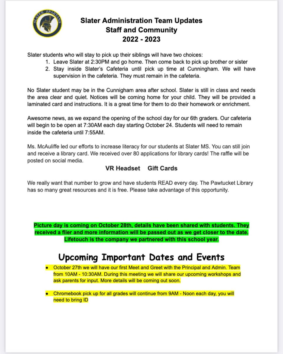 Samuel Slater Middle School tweet media