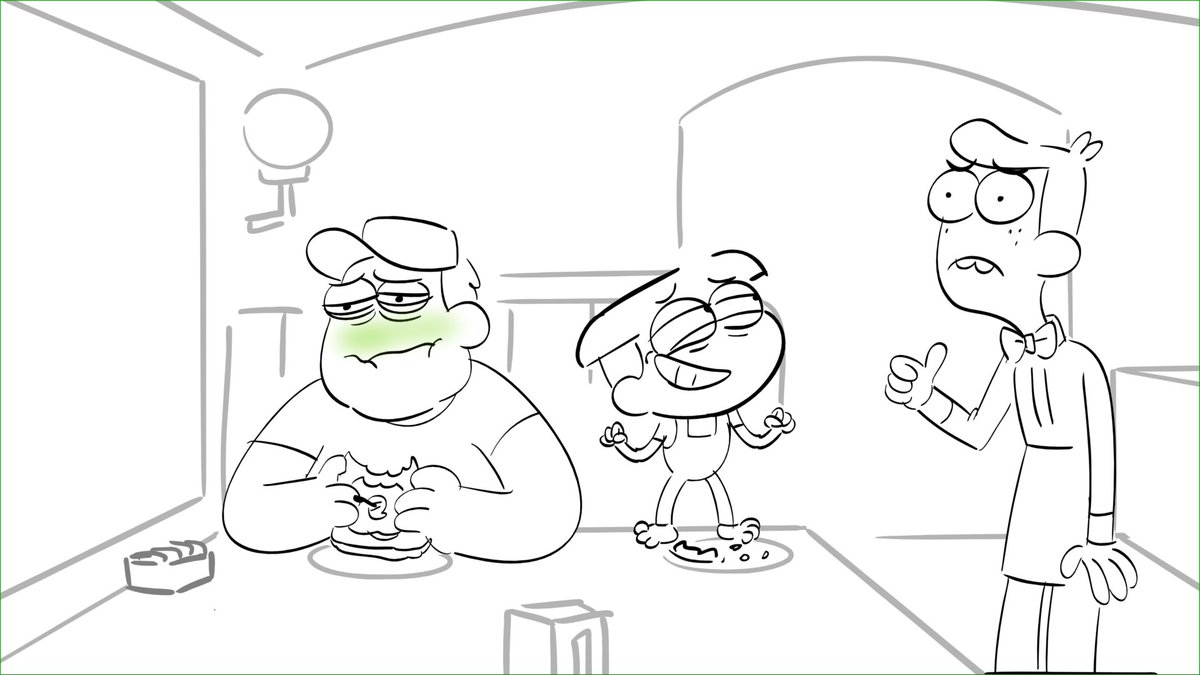 Hey guys! I have a small thread of some of my work from the last few episodes of BCG, FARMER REMY and PIE HARD! @nicksumida was my board partner for both of these, whose pitching voices never fail to make me laugh. Thread starts below 👇 