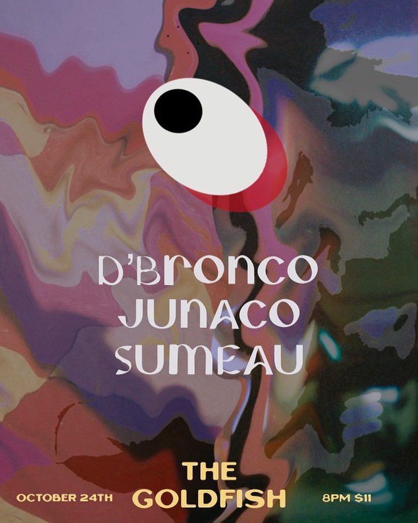 Sumeau's tweet photo. One week from today in LA - Sumeau at The Goldfish in Highland Park 🐡 8pm https://t.co/hxbzHKihGW