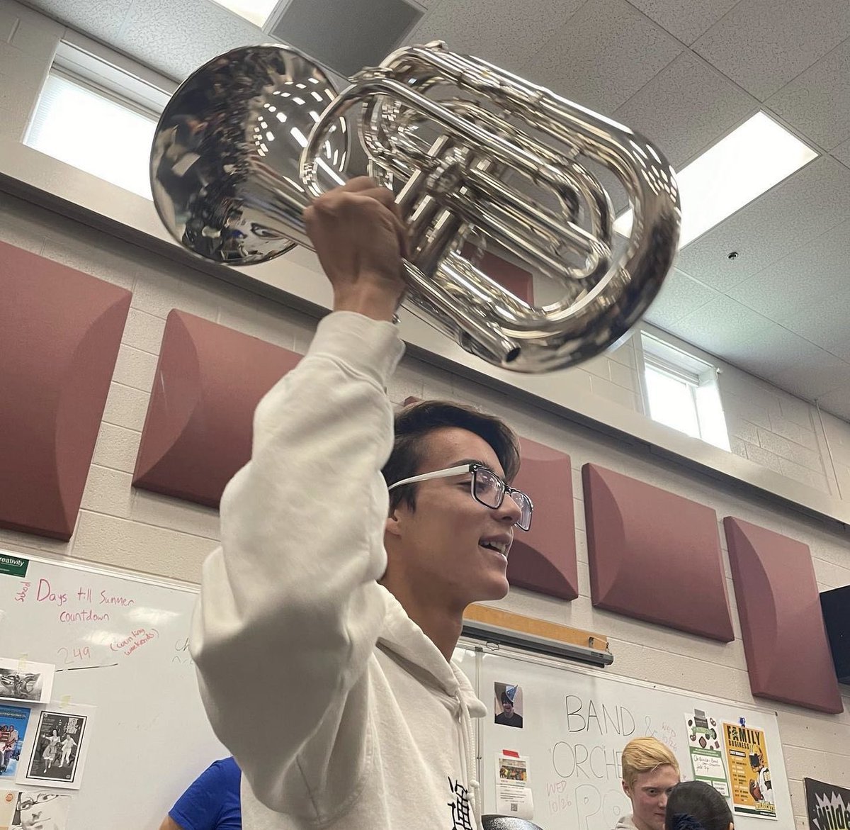 WLHS_Band's tweet photo. Thank you so much to the @hcpss_wlhs Band Boosters, Mr. Green, and @BaltimoreBrass for the brand new Mellophones and Marching Baritones!!!! https://t.co/vvxb0PUCHu