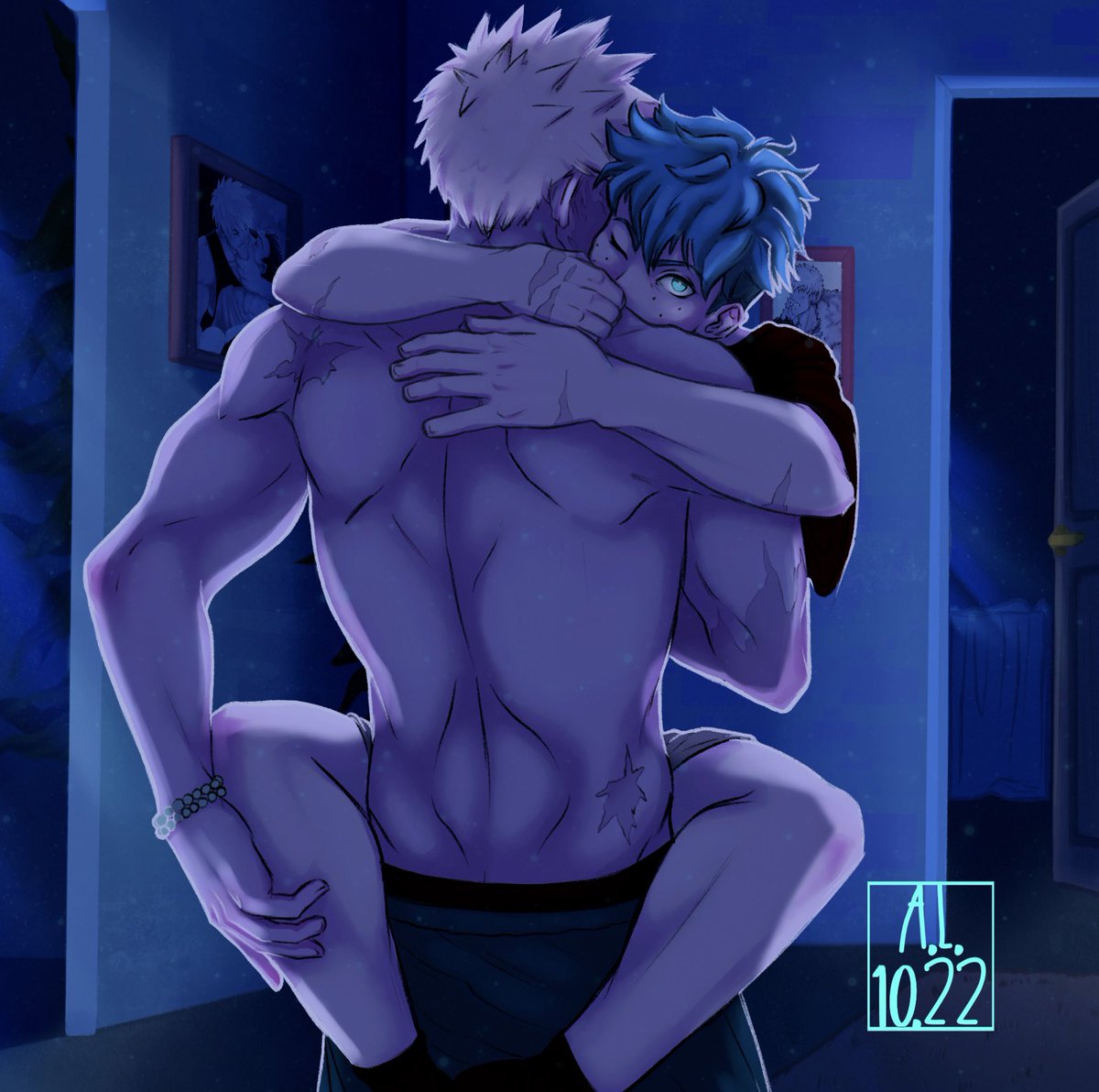 wittleAS's tweet photo. Bed time 

#bkdk #dkbk #bakudekuart #bakudekufanart https://t.co/cIehFRbpZE