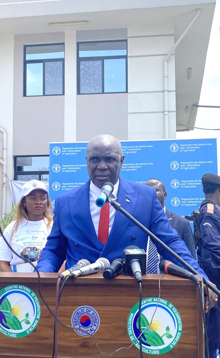 FAORDCongo's tweet photo. #HappeningNow: « AGISSONS MAINTENANT POUR NE LAISSER PERSONNE DE CÔTÉ »❗️
La @FAORDCongo , @leFIDA, @WFPDRC,le @minagri_rdc et @CanadaRDC ont commémoré la #Journeemondialedelalimentation en appelant à ➕d’actions pour lutter contre l’insécurité alimentaire en #RDCongo 🇨🇩 https://t.co/JzLbTsB0zm