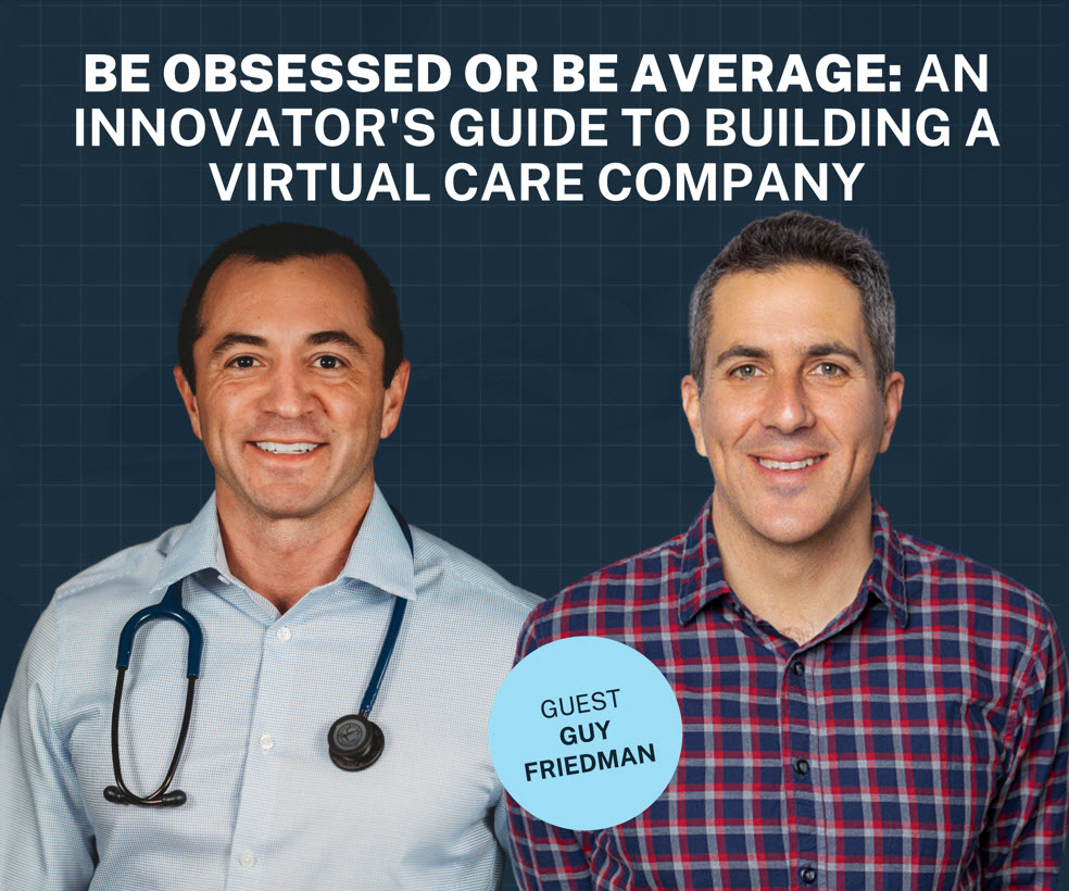 Our CEO @guyfriedman went on the #HealthcareEntrepreneur Academy Podcast with @jasonaduprath to talk about how we can push boundaries in healthcare. Full episode is linked here: bit.ly/3S4DBQe #SteadyMD #Telehealth #Healthcare