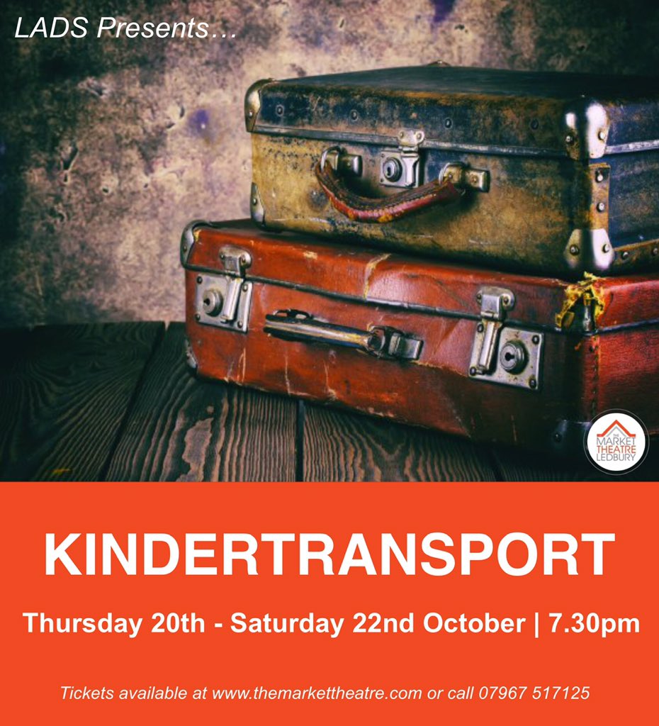 Market_Theatre's tweet photo. 🌟LADS are back THIS WEEK with KINDERTRANSPORT! There is still time to get your tickets!🌟

🎭Thu 20th - Sat 22nd Oct 7.30pm
🎭Tickets £11 (£8 students)
🎭All proceeds from the first show will go to Ukrainian children’s charities.

Hope to see you there!

#theatre #liveshow https://t.co/q7pEirM4AH