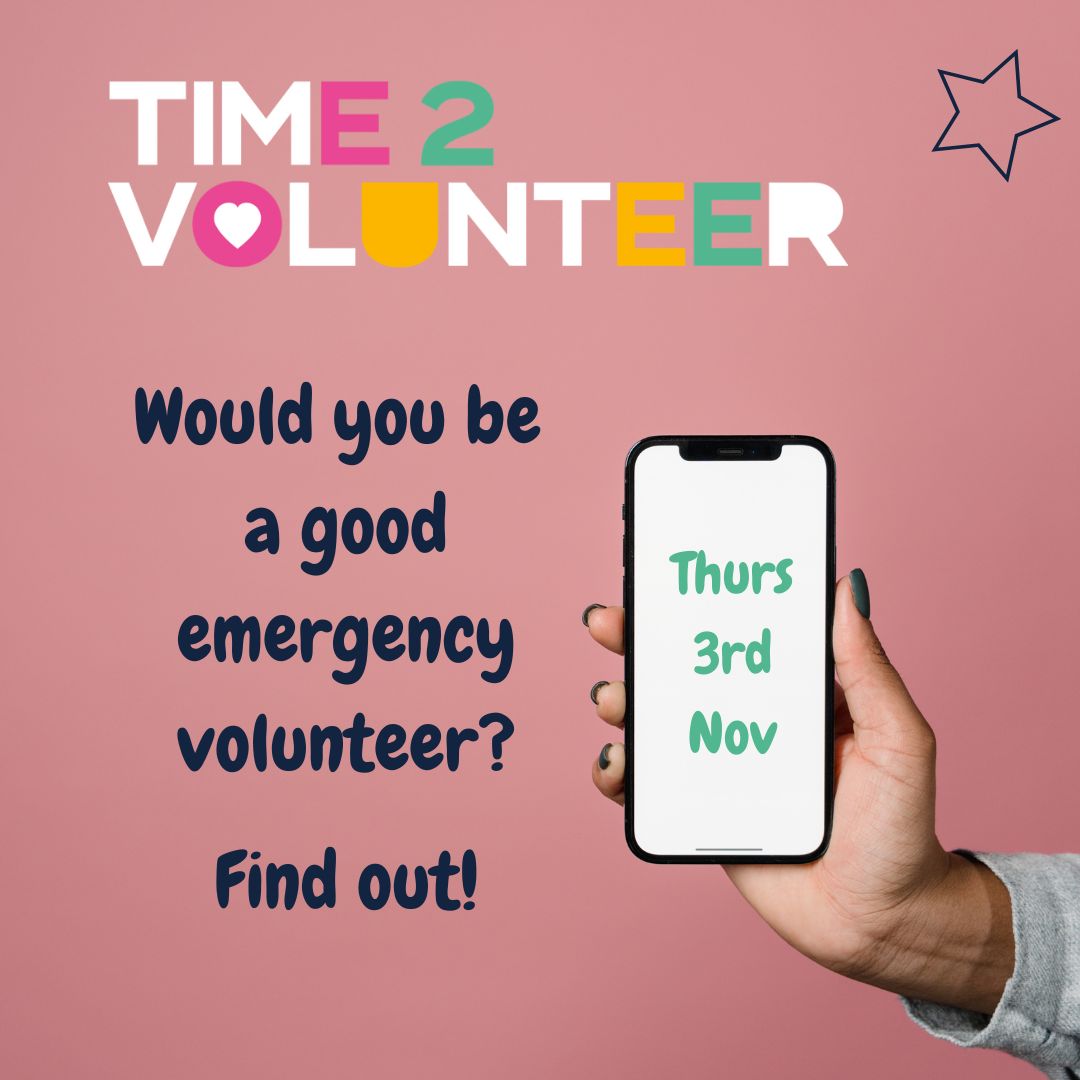 📣 Volunteers are needed for a one-off Emergency Shelter Exercise on Thursday 3rd November at Goole Leisure Centre and Grimsby Auditorium! 🦺
For more info, please click here:
time2volunteer.org/opportunities#…