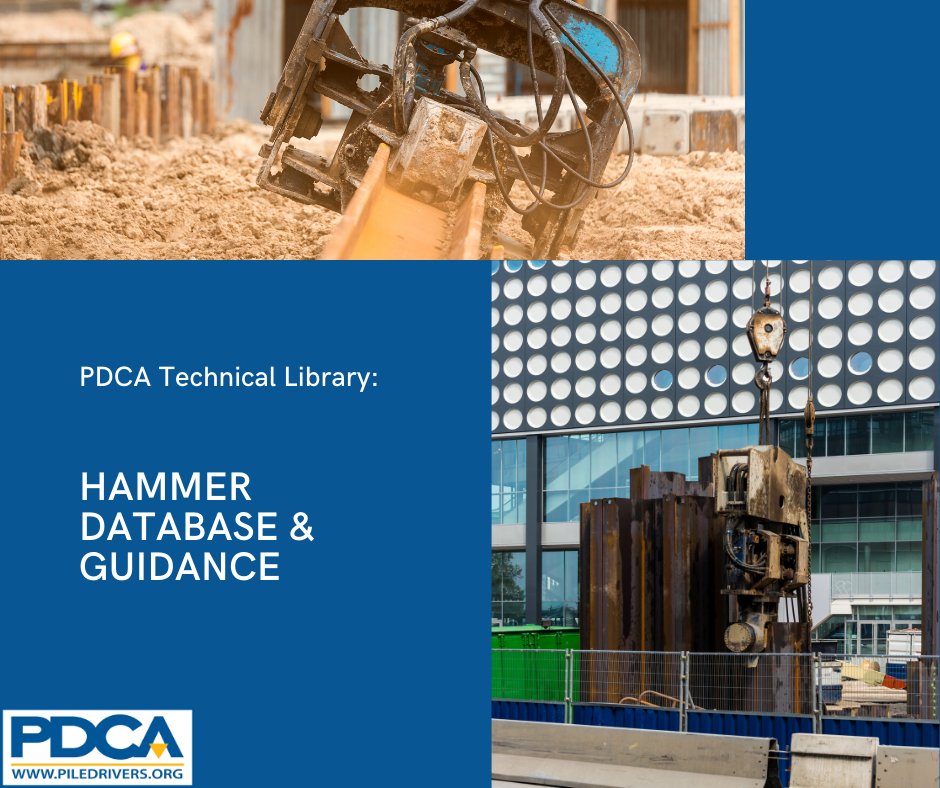 PDCAorg's tweet photo. Do you require industry insight to select the best #SteelSheetPile #hammer for your next project?
Visit the PDCA Technical Library to access the "Hammer Database & Guidance" at https://t.co/ZbSF0X0bFv.
#PDCADriven #SheetPile #SteelPile #SheetPileInstallation https://t.co/FvWqIYE5QS