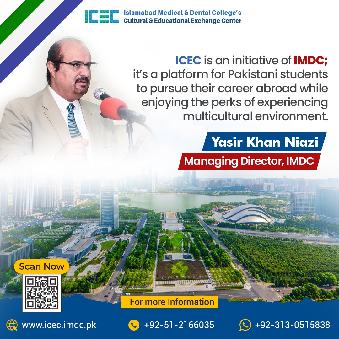 icecimdc's tweet photo. ICEC gives you a chance to realize your dreams of a successful future by studying abroad.
@Niazi_y
Details &amp; Info 👉 🌎 https://t.co/WYfPIMTGtl, 📞 051-2166035, 0313 0515838
#exchangeprogram #studyabroad #careeropportunity #dreams #successful #future #pakistan #china #IMDC #ICEC https://t.co/qL0PqwBrue