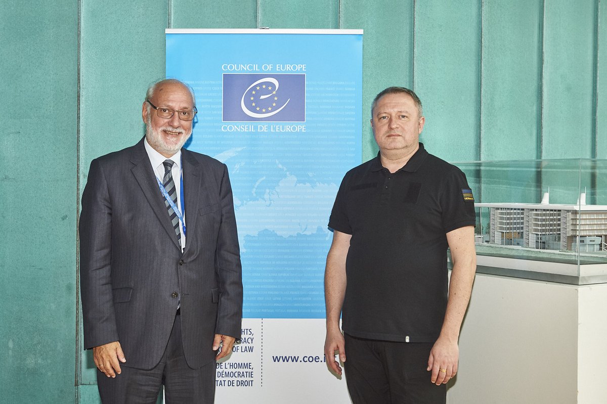 CoE_RuleofLaw's tweet photo. The @coe's support for the #prosecutionservice of 🇺🇦, in the context of 🇷🇺 military aggression, was at the core of discussions during the visit of the Prosecutor General of #Ukraine @AndriyKostinUa to the Council of Europe from 14 to 17 October. https://t.co/1cldwUNoVm https://t.co/C8ytZ07ZiM