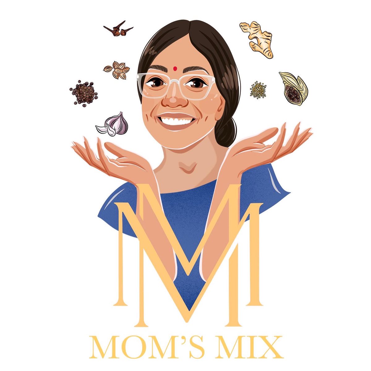 DesignNibiru's tweet photo. Business Card &amp; Logo design for Mom’s Mix which is a brand of a mom chef 👩🏽‍🍳

#etsy #art #logodesign https://t.co/2LP7XotFFI