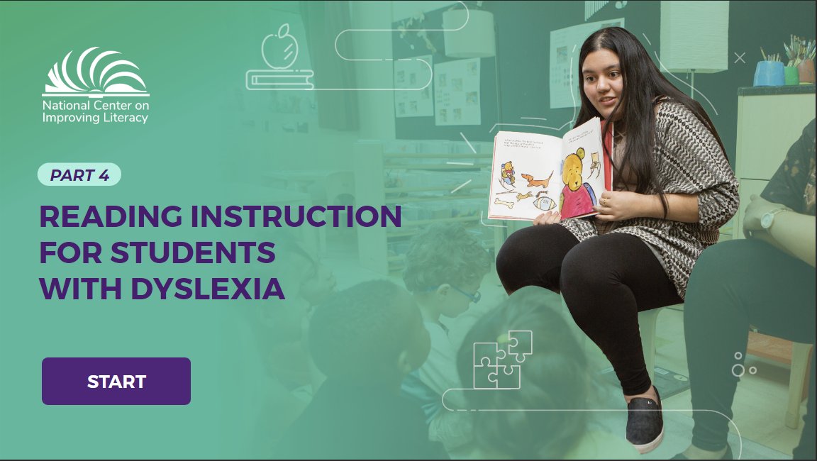 Learn more about Reading Instruction for Students with #Dyslexia and gain information about the essential components of reading instruction, including the five core reading skills that students need to become strong readers. #DyslexiaAwarenessMonth  
improvingliteracy.org/kit/reading-in…