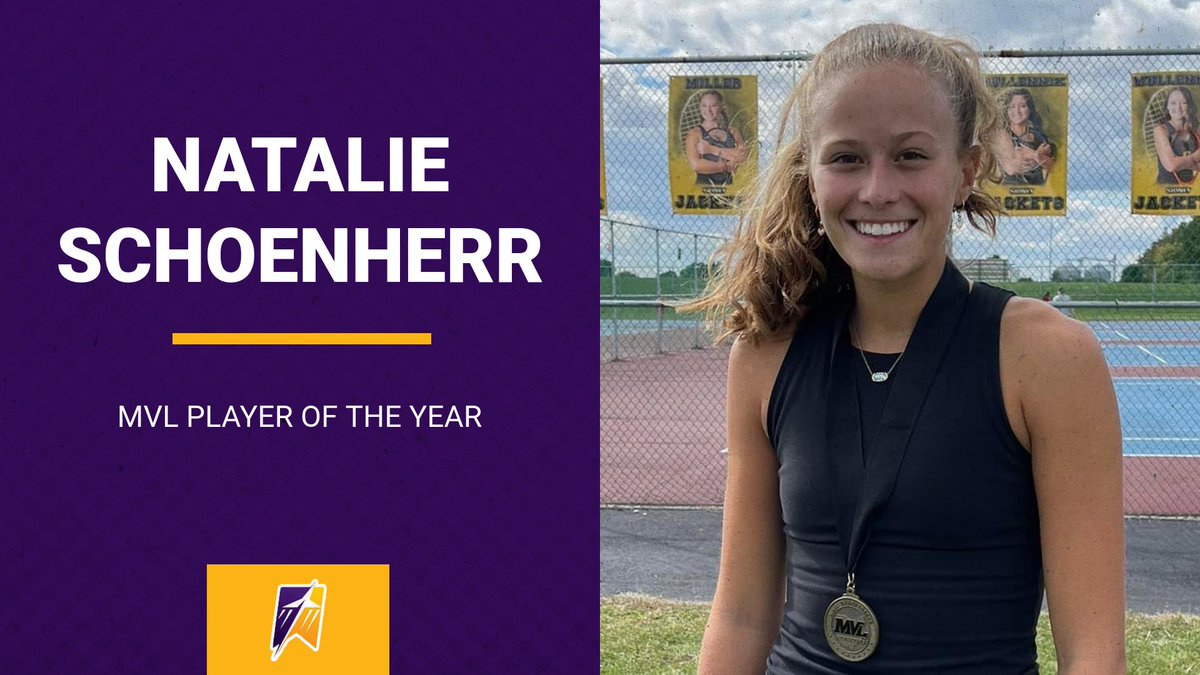 Butler_G_Tennis's tweet photo. 🚨🚨 Congrats to Natalie on being named MVL Player of the Year!!! She finished the season with a record of 27-3. https://t.co/xSC0c7M7Nb