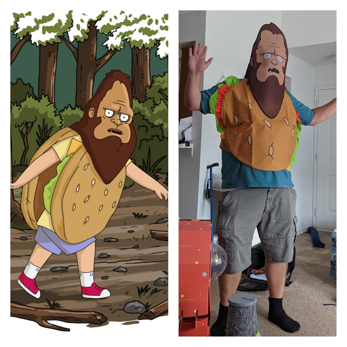NicoleDenemy's tweet photo. We had such aBLAST as Tina Belcher and Beefsquatch at the @MotCityComicCon this year! We met so many @BobsBurgersFOX fans who loved our costumes! I even met my "sister" Louise at an artist booth! @lorenbouchard @kristenschaaled #DanMintz #mccc2022 #motorcitycomiccon2022 ππ https://t.co/WHXHKpZeAr