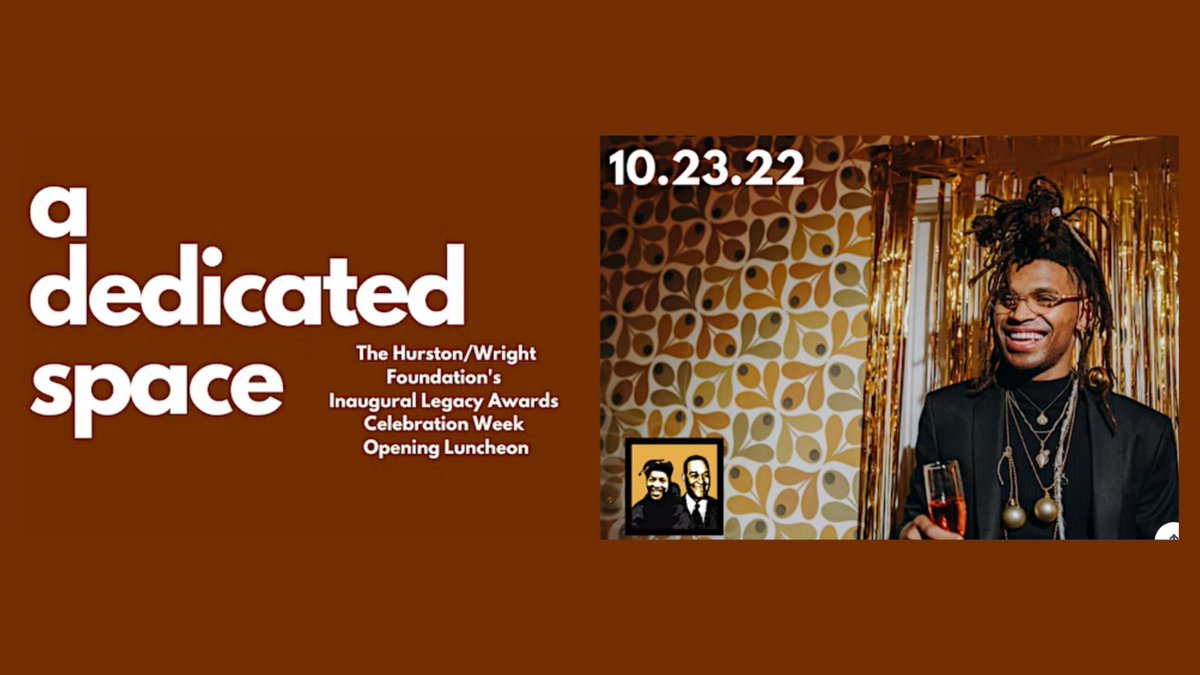 We're getting so close to <a href="/HurstonWright/">✍🏾 Hurston/Wright Foundation for Black Writers</a> Awards Celebration Week! Check out all these great events— starting with the opening luncheon on Oct 23 and ending with the awards ceremony on Oct 27! eventbrite.com/cc/2022-hursto…