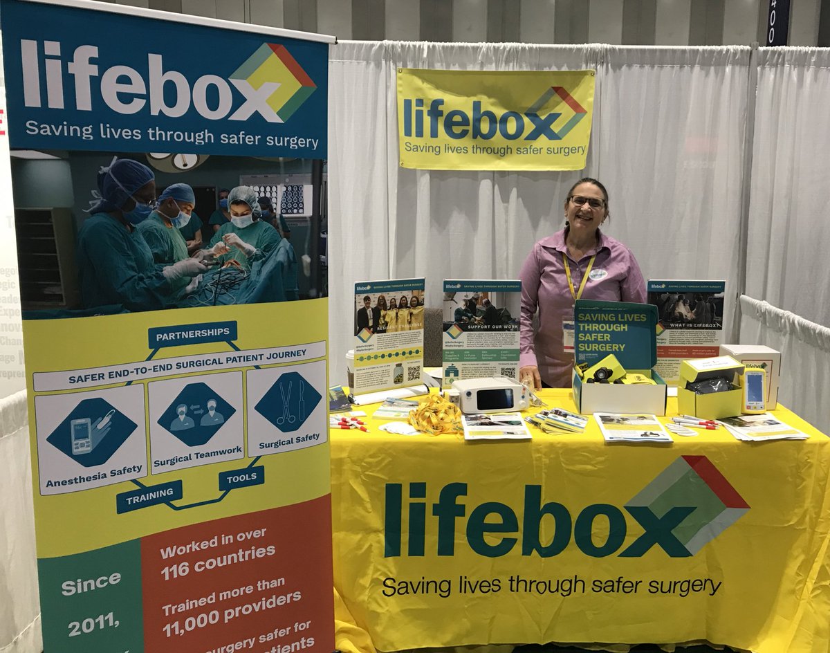 Attending the American College of Surgeons Clinical Congress #ACSCC22 in San Diego? Stop by Booth #1223 and learn about #Lifebox the global non-profit making surgery &amp; anesthesia safer around the world!