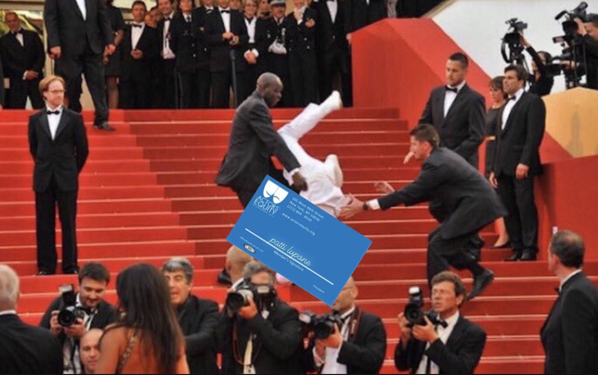 sarahjaeleiber's tweet photo. BREAKING: Patti LuPone’s Equity Card Has Fallen Down the Steps of the Met Gala https://t.co/0QJ9NGsekV