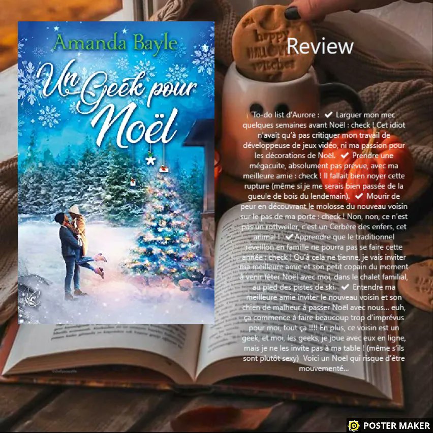 #Chronique**Lilibellule**
.
Quand 2 geeks se rencontrent et qu’ils se retrouvent sans connexion pendant les fêtes, les secrets se révèlent et la magie de Noël se dévoile. 
Une romance geek piquante et touchante. 
<a href="/EditionsCyplog/">EDITIONS CYPLOG</a> <a href="/AmandaBayle/">Amanda Bayle</a> 
.
Avis : buff.ly/3eumMR4