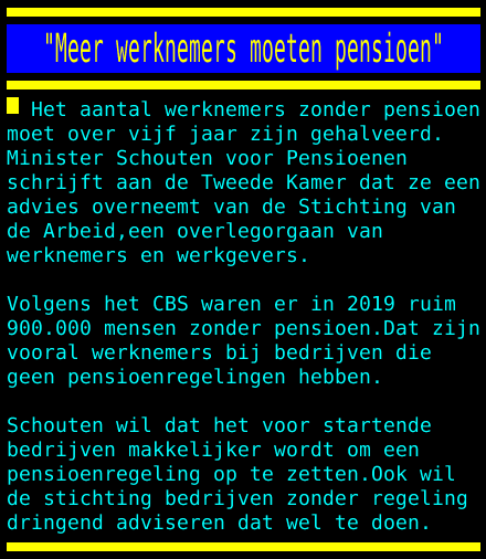 Pensioen doen