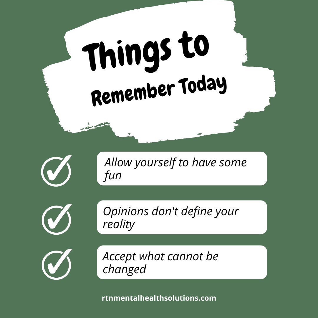 rtndiagnostics's tweet photo. Things to remember today.✅️✅️✅️
#things #remember #today #mentalhealth #mentalhealthsupport #mentalhealthmatters #mentalhealthawareness #mentalheathtips #neurodiversity https://t.co/LNywx8QEls
