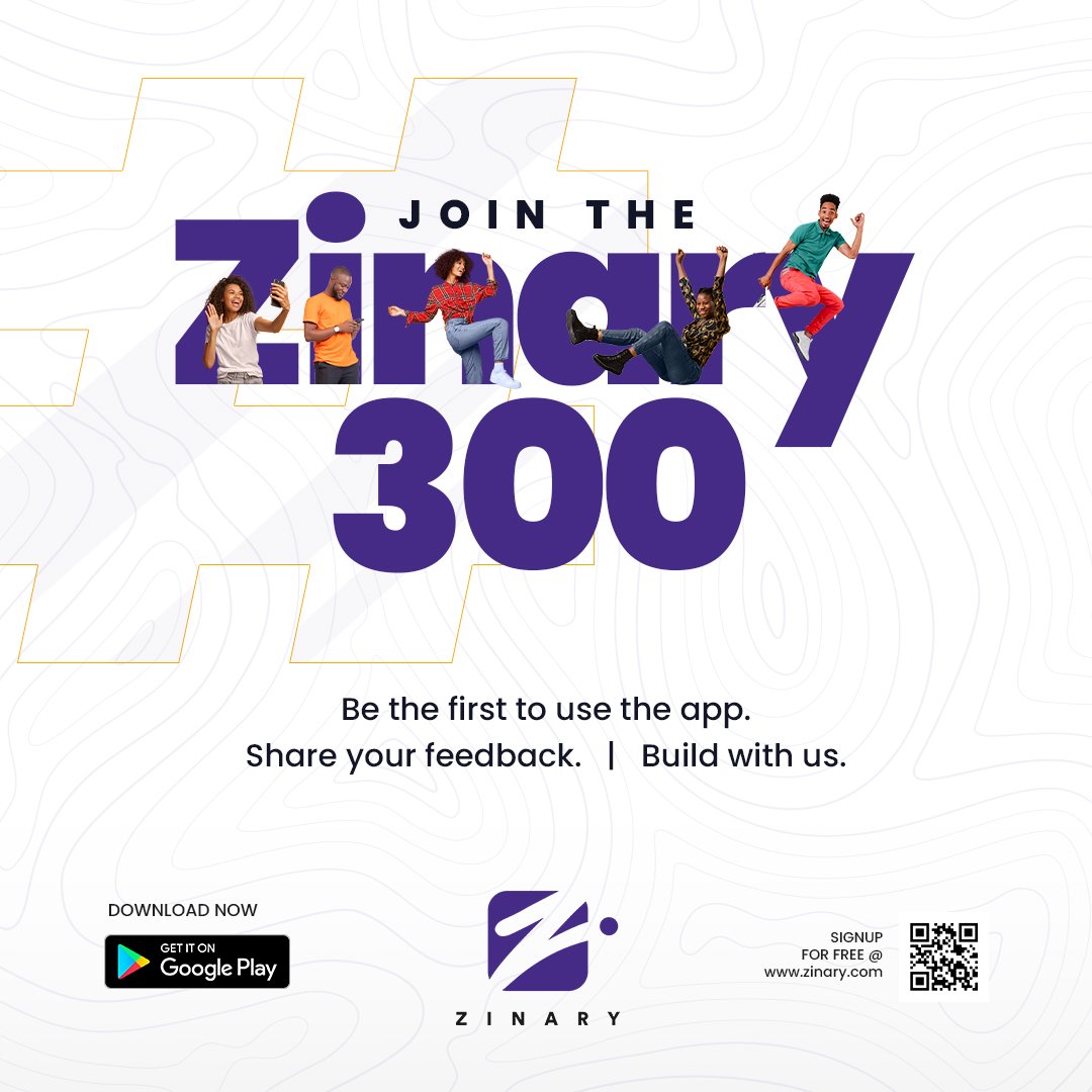 ZinaryApp's tweet photo. Be the first to use the Zinary app and build with us!🚀 Join the Zinary 300 and see what we've been up to😉

https://t.co/C1f5fvlRsT

#betatest #fintech #fintechapp #paybills #paymentapp #nigeria #nigeriantech #zinaryapp #zinary https://t.co/vbVvTIdiQh