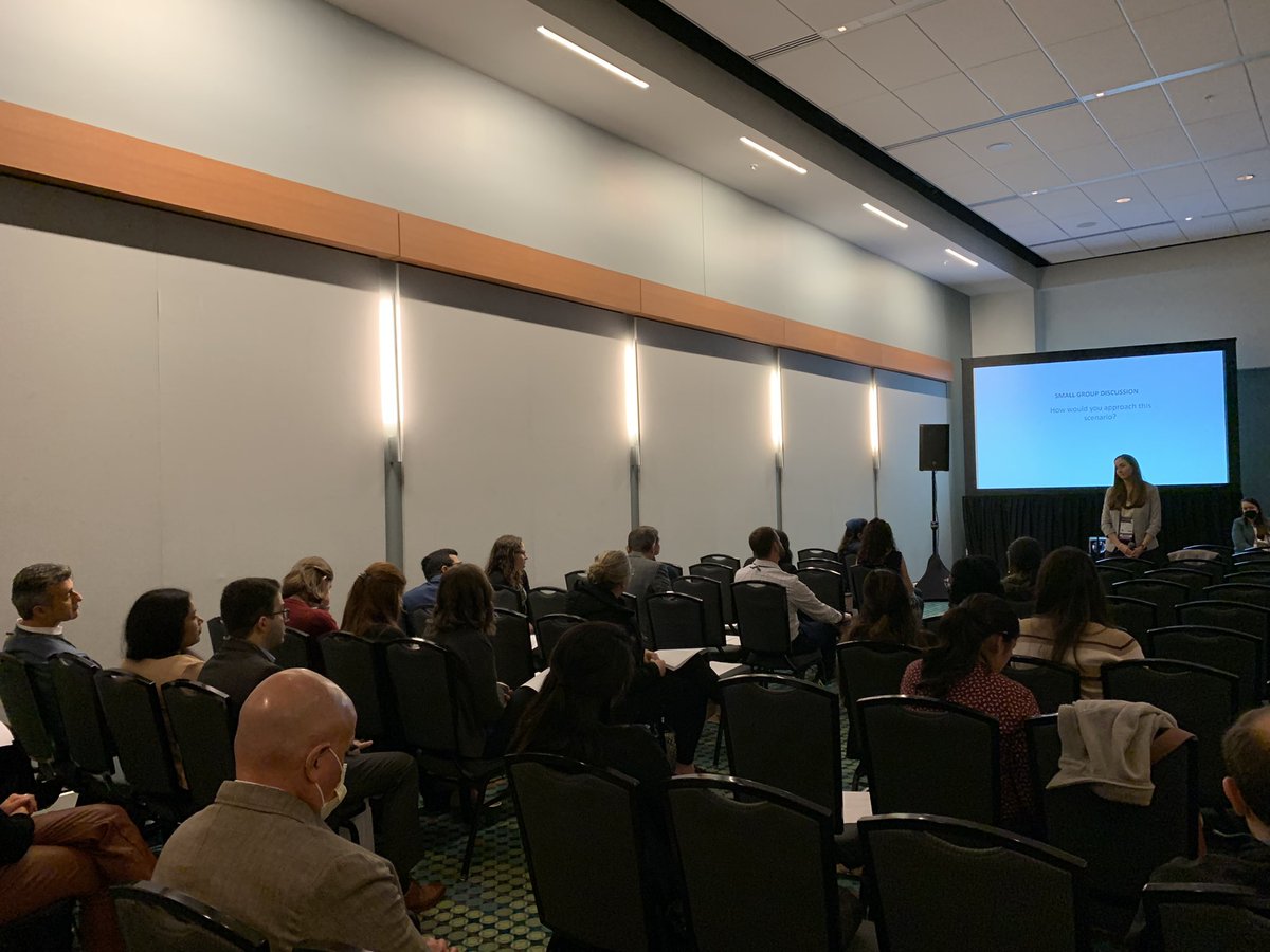 Great discussion between the participants and the facilitators about difficult conversations in medicine
#CHEST2022 <a href="/accpchest/">CHEST</a> @chesttrainees