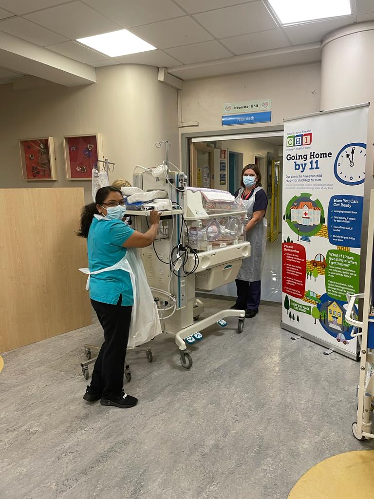 Jennydunnecooke's tweet photo. Our first transfer into the new Neonatal unit in CHI Crumlin which has opened today. A big thank you to all of the staff who have helped make this happen. https://t.co/ak13VWQUY9