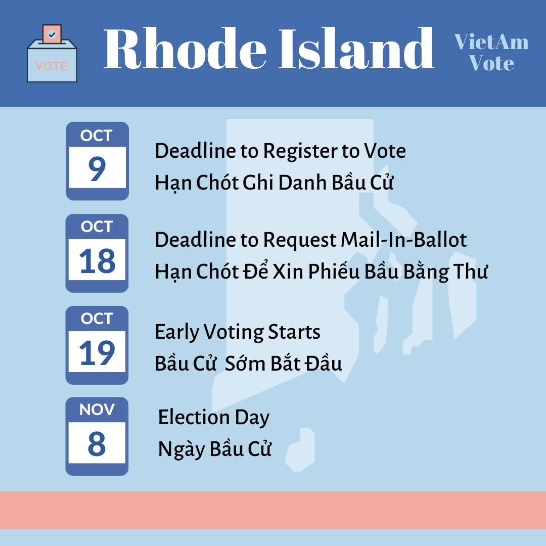 VietAmVote's tweet photo. Make sure you know when you can vote in your state! #getoutthevote #election2022 https://t.co/T4Xd109VtM