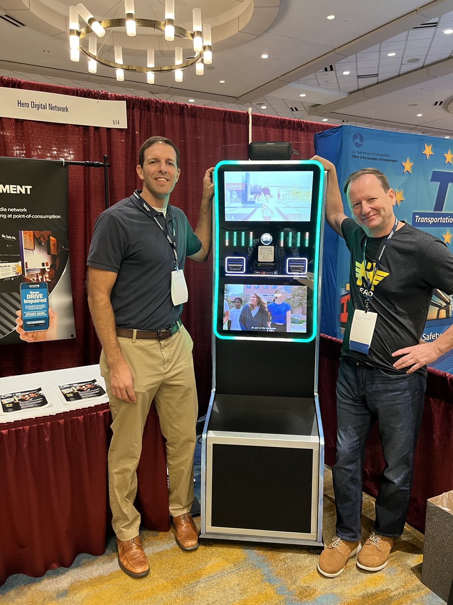 heroadvertising's tweet photo. Hero @ GHSA Annual Meeting helping states prevent impaired driving on AMI in bars nationwide. 
@GHSAHQ https://t.co/F0We17CMBM