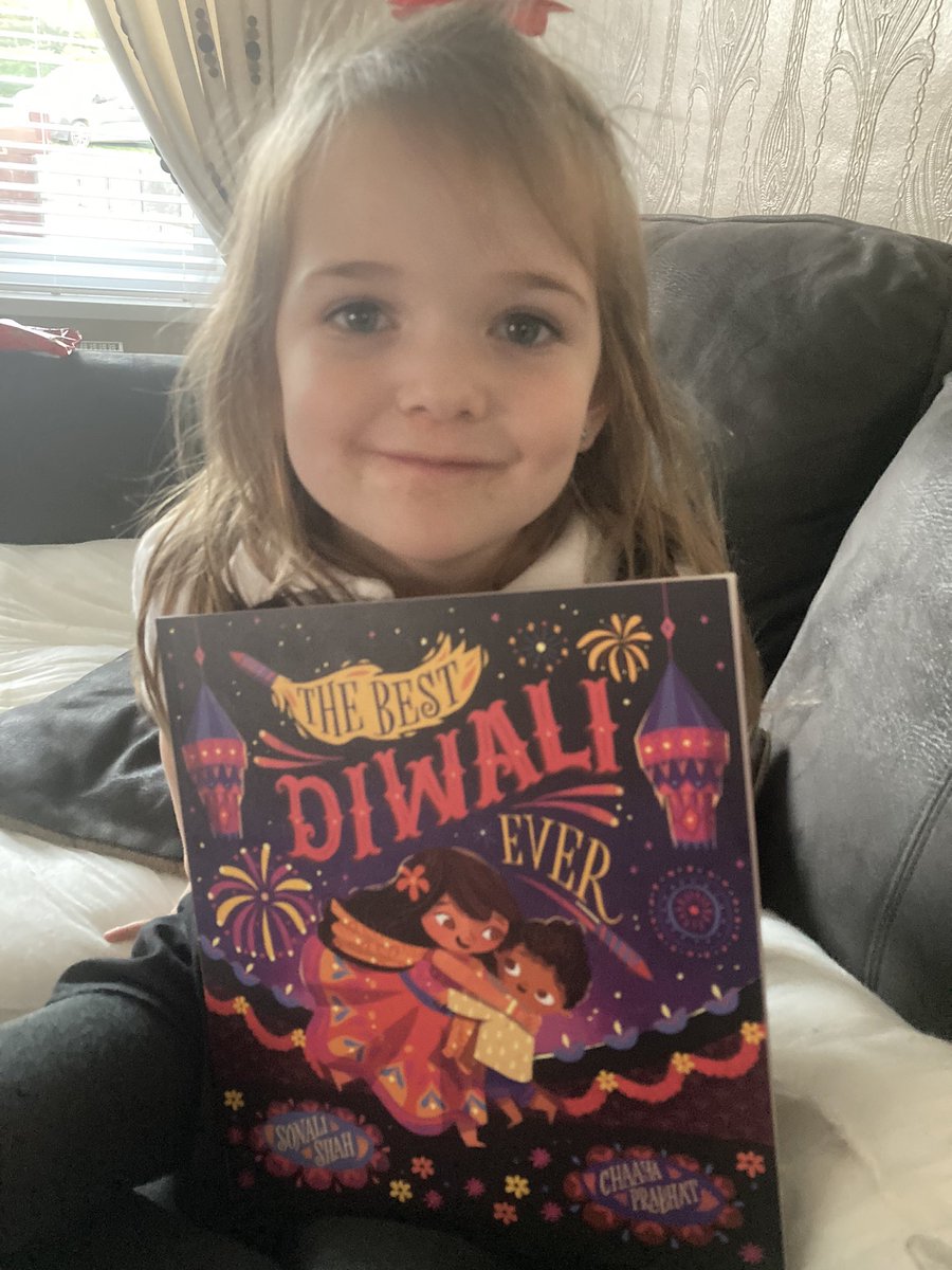MissRaynor8's tweet photo. Myla wanted to show you her Diwali book @CarltonCarle https://t.co/L2ygEyB0q1