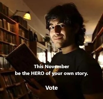 greg411dotme's tweet photo. @NewHampshireRebellion
#VoteForAaronSwartz November 8th walk to the polls for Aaron
10th year he is gone.
Aaron Swartz day in November 2022 is a way to have more folks learn about who is was and what he did.
Help spread the word with@UseFOIA on twitter
https://t.co/IcdAD9WQFV https://t.co/AY4cyhVpyG