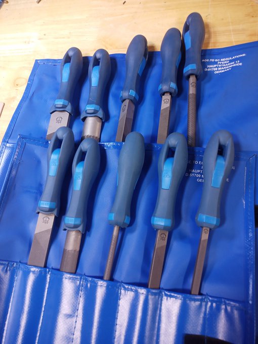 I felt I graduated to new files (king of all metal working tools IMHO) not Grobet but better than my
