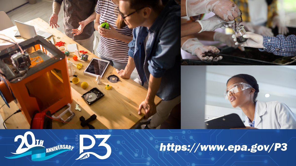 EPAregion3's tweet photo. College students interested in #sustainability 📢You could receive up to 75K 💰 to research, design, and implement your environmentally sustainability project! Learn more about @EPAresearch's #EPAp3 design competition or apply for funding ➡️ https://t.co/ZQnrwTEHbn https://t.co/TqMLEedTTw