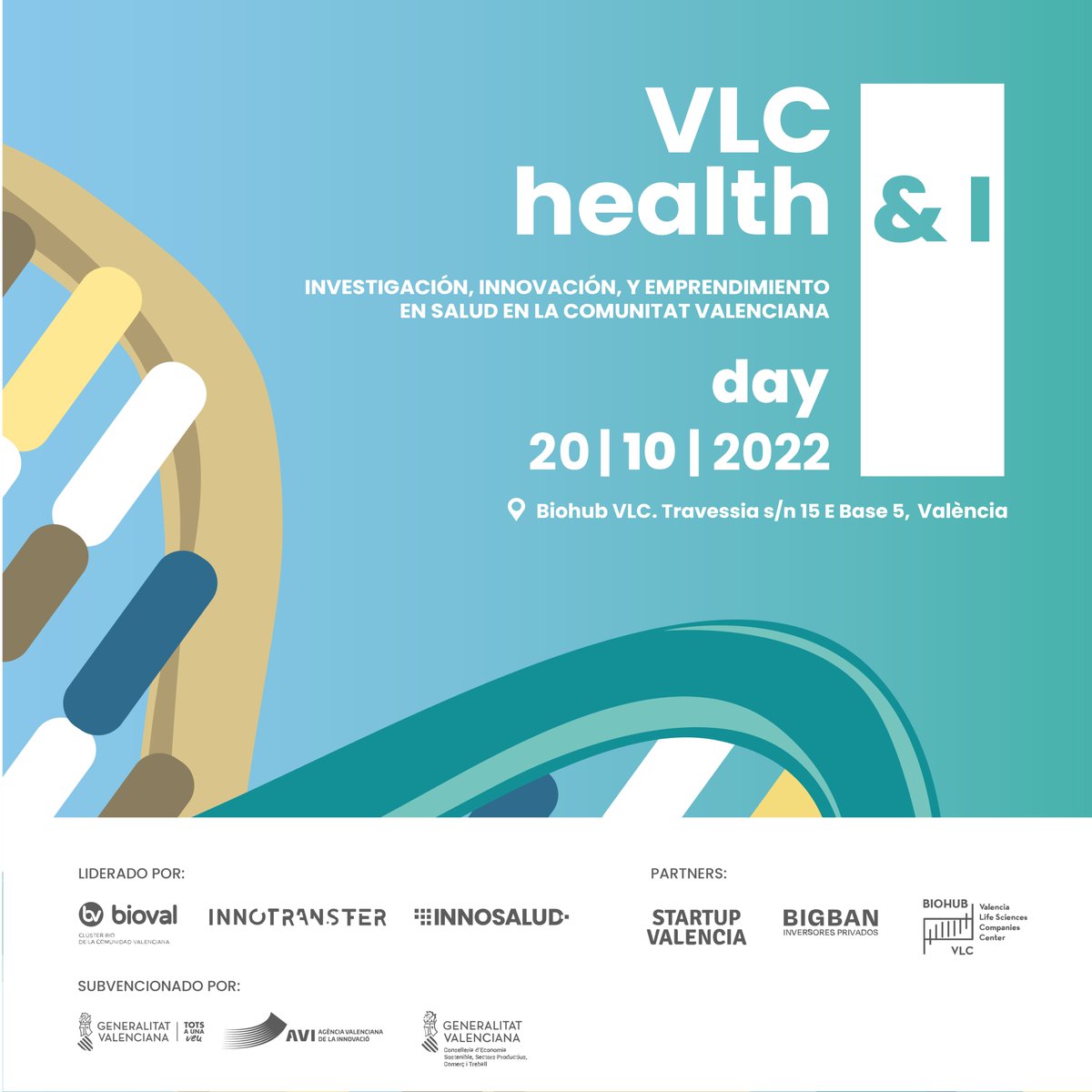 Asociación RUVID (@asociacionruvid) on Twitter photo ⚠ ÚLTIMAS PLAZAS ⚠
#VLCHealth&I, Investigación, Innovación y Emprendimiento en #Salud en la Comunitat Valenciana
20 de octubre 📅
Consulta programa detallado 👉🏼 vlchealth.com/programa/ ⚠ ÚLTIMAS PLAZAS ⚠
#VLCHealth&I, Investigación, Innovación y Emprendimiento en #Salud en la Comunitat Valenciana
20 de octubre 📅
Consulta programa detallado 👉🏼 vlchealth.com/programa/