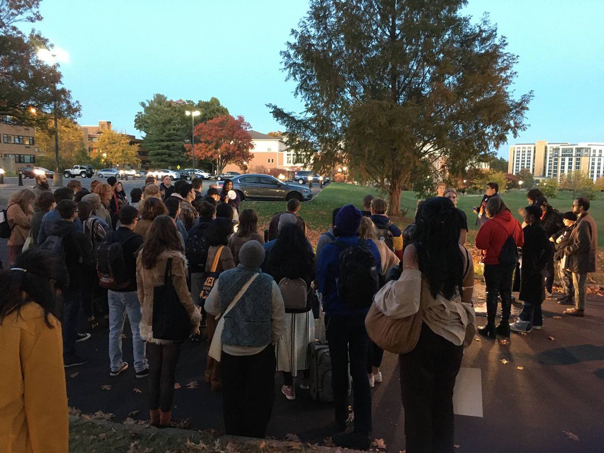 NewSDS's tweet photo. We also had the pleasure of getting an enlightening tour regarding activism at Kent State and a detailed overview of the Kent State Massacre by @KentStateSDS
This was an event that defined a generation & SDSers will truly never forget!
#RememberKentState https://t.co/YGP15VqS4O